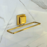 Toalheiro de Rosto com Ventosa Dourado - Ela Decora
